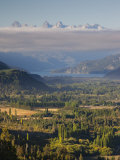 Rio Negro Province, Lake District, Rio Azul River Valley from Cabeza Del Indio, Argentina