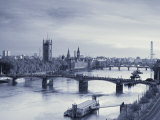 Houses of Parliament and River Thames, London, England, UK