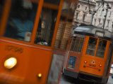 Lombardy, Milan, Piazza Cordusio, Trams, Italy