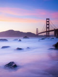 California, San Francisco, Golden Gate Bridge from Marshall Beach, USA