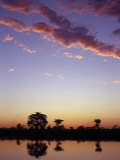 Last Rays of the Setting Sun over the Okavango River at Rundu
