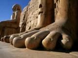 Luxor, Massive Feet on a Statue in the Temple of Karnak, Egypt