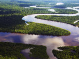 Buy Amazon, Amazon River, Bends in the Nanay River, a Tributary of the Amazon River, Peru at AllPosters.com