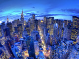 Chrysler Building and Midtown Manhattan Skyline, New York City, USA Fotografie-Druck