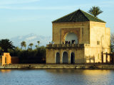 Morocco Marrakesh Menara Garden Pavilion Water Basin