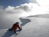 Scottish Highlands, Glencoe, Ice Climbing on the Cliffs of Aonach Mor, Scotland