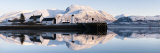 Corpach Lighthouse on Loch Eil with Ben Nevis and Fort William in the Background, Highland Region, 