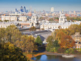 London, Greenwich, National Maritime Musuem, the City in Distance, England