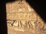 Hieroglyphics on Entrance to the Temple of Karnak