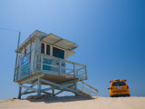Buy California, Los Angeles, Venice, Venice Beach, Lifeguard Station and Vehicle, USA at AllPosters.com