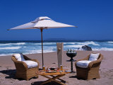 Lunch Set Up on Keurboom Beach for Guests at the Plettenberg