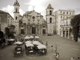 Havana, Cafe in Plaza De La Catedral, Havana, Cuba