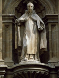 Statue on Cathedral of Santo Domingo, an Important Stop for Pilgrims Following the St James's Way