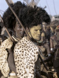 Buy Dassanech Man in Full Tribal Regalia Participates in Dance During Ceremony, Omo Delta, Ethiopia at AllPosters.com