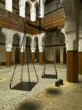 Interior of the Nejjarine Museum of Wooden Arts and Crafts in Fez, Morocco