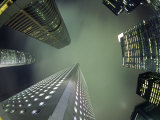 Highrises Soar over the Business District of Central on Hong Kong Island