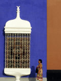 Passes Iron Grillwork and Pastel Shades of Colonial Mansion, Plaza De Armas in Trujillo, Peru