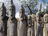 Buy Konso People Place Carved Wooden Effigies to Honour their Illustrious Ancestors, Southwest Ethiopia at AllPosters.com