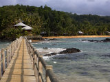 View of the Wooden Walkway at Bom Bom Island Resort, Bom Bom Island Resort Is on the Island of Prin