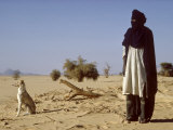Touareg Tribesman and His Hunting Dog