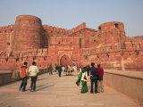 Entrance to Agra Fort, UNESCO World Heritage Site, Agra, Uttar Pradesh State, India, Asia