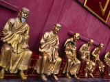 Row of Golden Buddha Statues, Ten Thousand Buddhas Monastery, New Territories Hong Kong