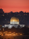 Dome of the Rock Mosque, Dusk, Jerusalem, Israel