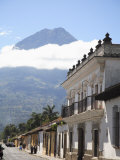 Volcano, Vulcan Agu and Colonial Architecture, Antigua, Guatemala, Central America