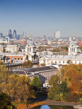 London, Greenwich, National Maritime Musuem, the City in Distance, England