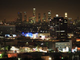 City at Night, Los Angeles, California, United States of America, North America