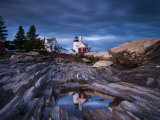 Maine, Pemaquid Peninsular, Pemaquid Point Lighthouse, USA