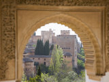 Buy View to the Alhambra Through Arch in Gardens of the Generalife, Granada, Andalucia at AllPosters.com