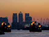 Thames Barrier, O2 Arena, Canary Wharf, London, England, United Kingdom, Europe