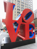 The Pop Art Love Sculpture by Robert Indiana, Sixth Avenue, Manhattan