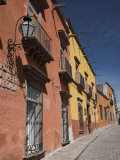 Typical Colonial Street, San Miguel De Allende, Guanajuato, Mexico, North America