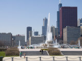 Buckingham Fountain in Grant Park, Chicago, Illinois, United States of America, North America
