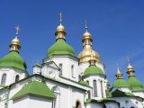 St. Sophia's Cathedral, Built Between 1017 and 1031 with Baroque Style Domes, Kiev, Ukraine