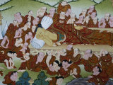 Thangka Painting of the Buddha's Death, Bhaktapur, Nepal, Asia