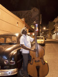 Bass Player, Santiago De Cuba, Cuba, West Indies, Central America