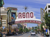 Reno Main Street Scene, Reno, Nevada, United States of America, North America