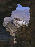 Potala Palace, Seen Through Ruined Fort Window, Lhasa, Tibet