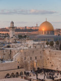 Dome of the Rock and the Western Wall, Jerusalem, Israel, Middle East