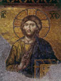 Head of Christ, Mosaic from Apse at Haghia Sophia Istanbul, 12th century AD