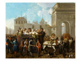 Transporting Prostitutes to Saltpetriere Prison, Paris, France, 1757
