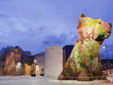 The Guggenheim, Designed by Architect Frank Gehry, and Puppy, the Sculpture by Jeff Koons