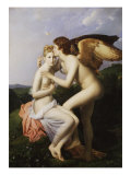 Psyche Receives First Kiss from Cupid Giclee Print
