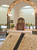 Interior, Church of the Beatitudes, Galilee, Israel, Middle East