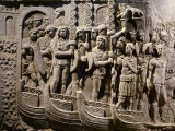 Roman Troops Embarking on Ships, Relief from Copy of Trajan's Column