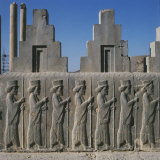 Buy Staircase of Palace of Darius Persepolis Showing Procession of Dignitaries, Achaemenid Period at AllPosters.com