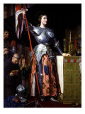 Saint Joan of Arc at Coronation of King Charles VII in Reims Cathedral